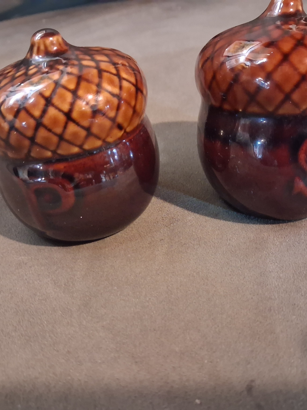 Handcrafted Brown Ceramic Salt And Pepper Shakers - Home Accents